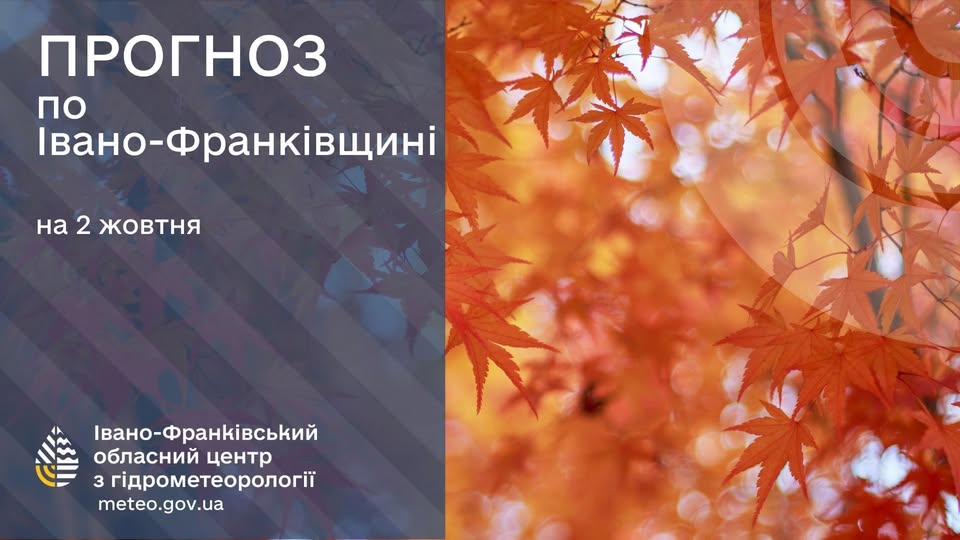 Прогноз погоди на 02 жовтня 2025