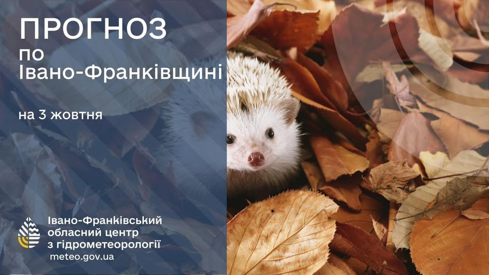 Прогноз погоди на 03 жовтня 2025