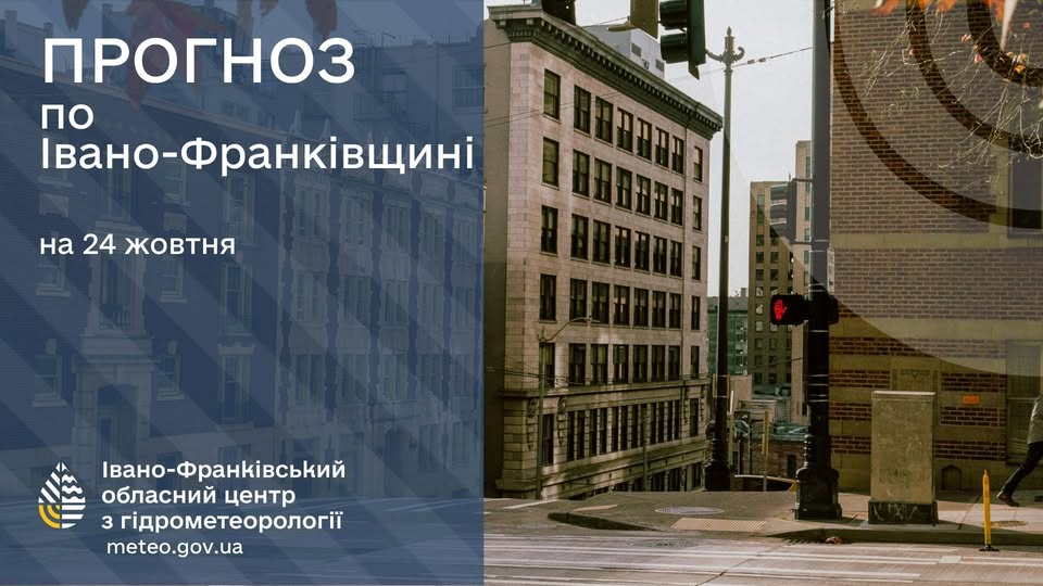 Прогноз погоди на 24 жовтня 2025 року