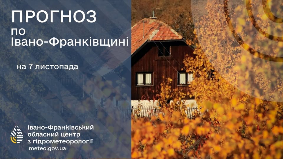 Прогноз погоди на 07 листопада 2025