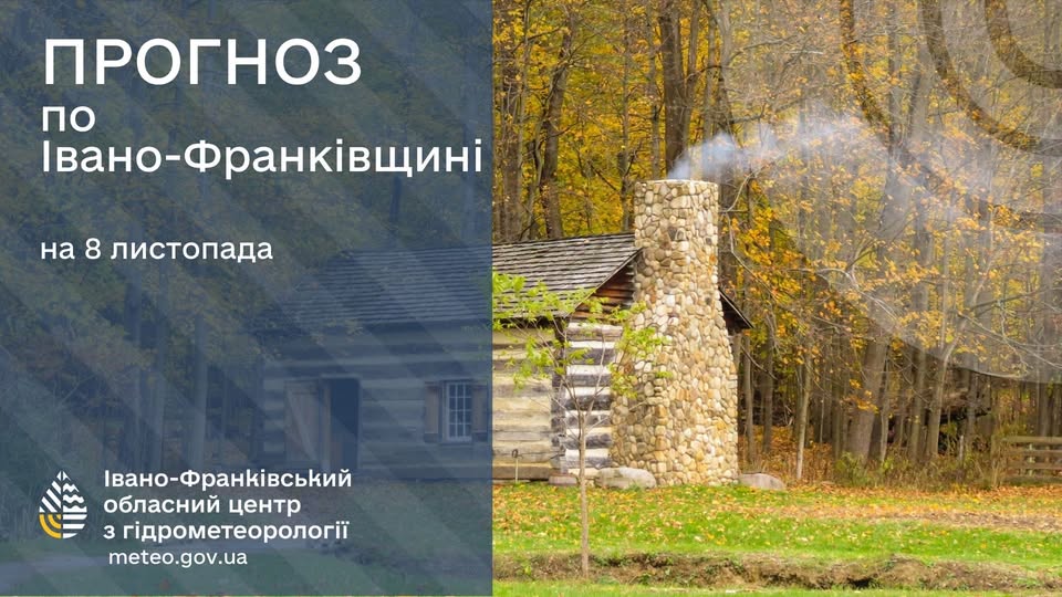 Прогноз погоди на 08 листопада 2025