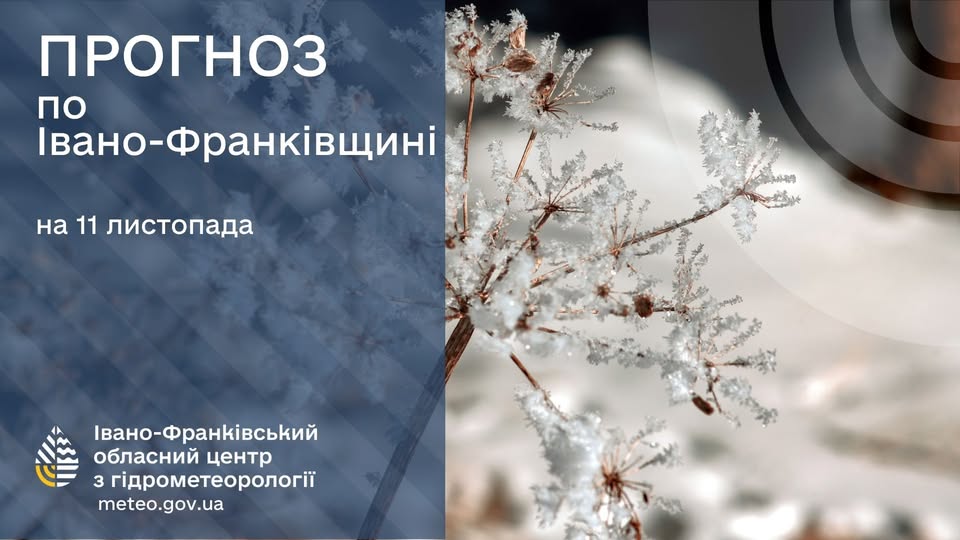 Прогноз погоди на 11 листопада 2025 року