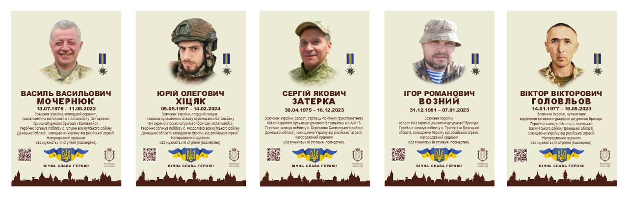 У Черче відкриють інтерактивні меморіальні дошки на честь п’ятьох полеглих Героїв
