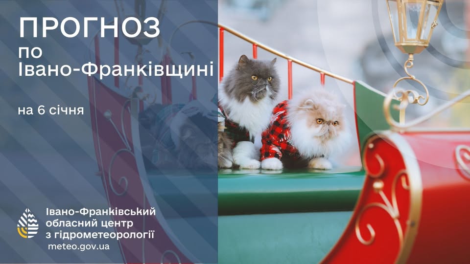 Прогноз погоди по Івано-Франківську та області на 06 січня 2026 року