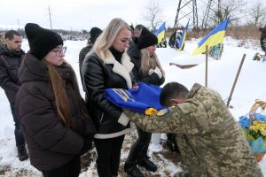 Калуська громада попрощалася із військовослужбовцем Олександром Христиніним