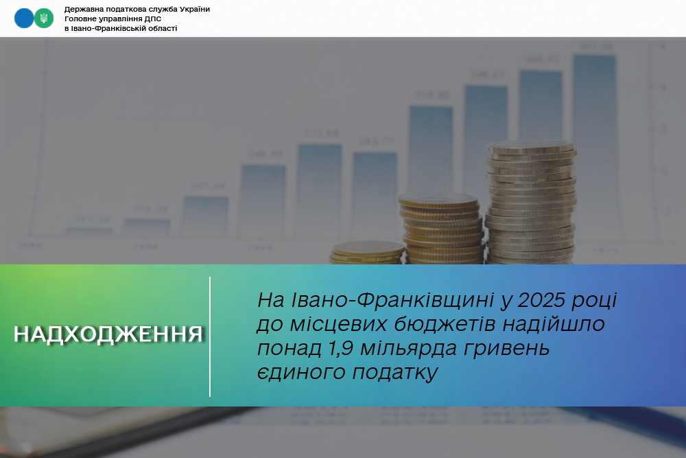 Підприємці Прикарпаття поповнили місцеві бюджети на 1,9 мільярда гривень у 2025 році
