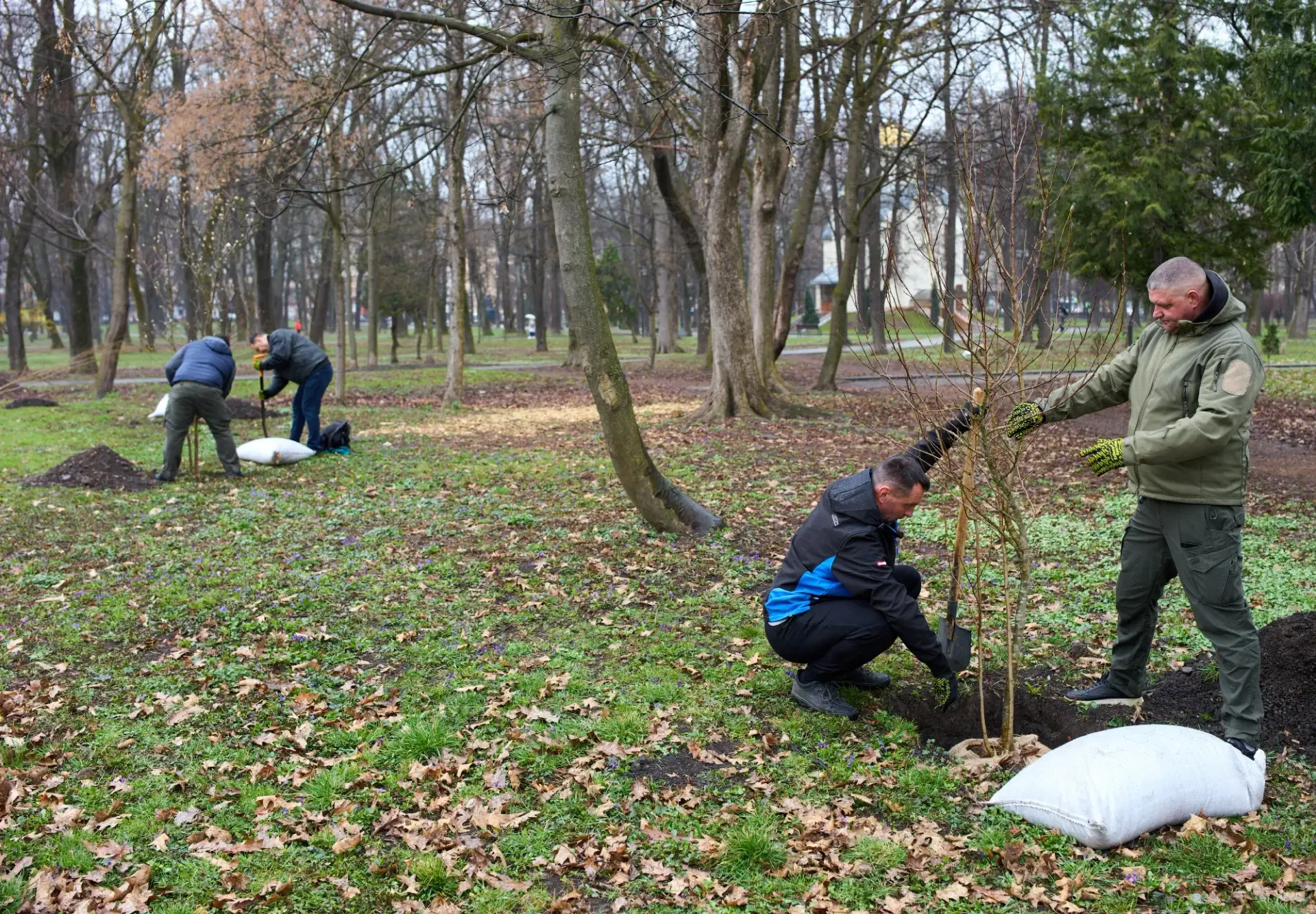 Весняна толока в Івано-Франківську: сотні містян та визволені з полону захисники чепурили громаду до Великодня
