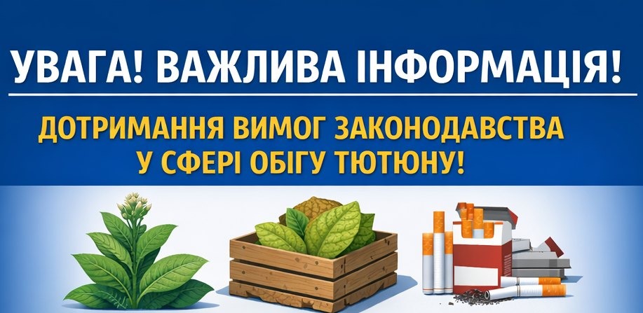 Івано-Франківська обласна військова адміністрація інформує суб’єктів господарювання щодо дотримання законодавства у сфері обігу тютюну