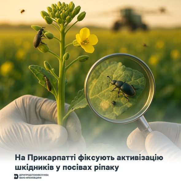 Фітосанітарний моніторинг на Прикарпатті: стан озимого ріпаку та рекомендації аграріям